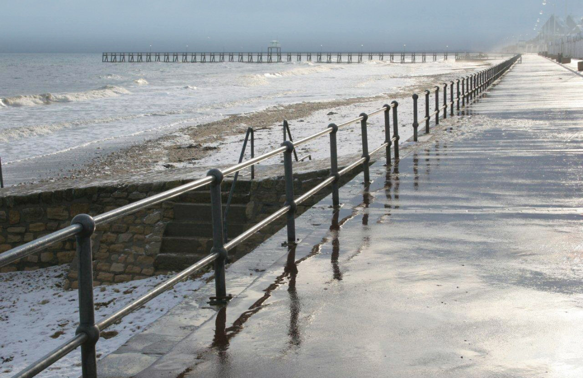gardes corps en acier galvanisé et thermolaqué en bord de mer